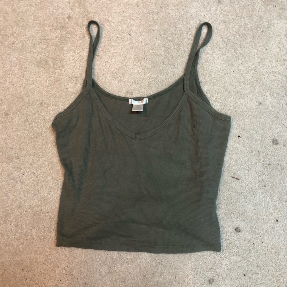 Green tank top